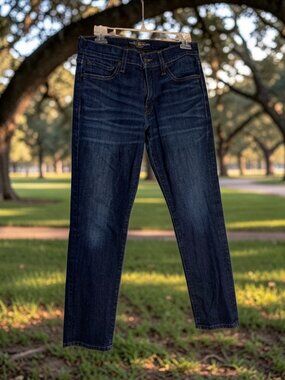 Lucky Brand 221 Original Straight Blue Dark Wash Denim Sz 29x32